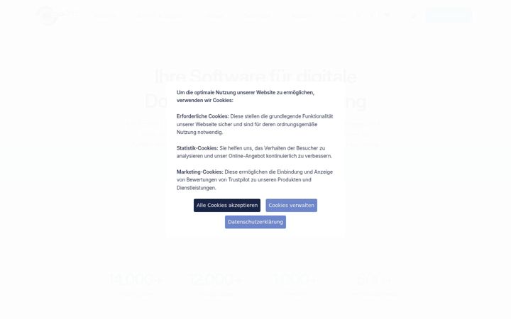Screenshot of ecodms.de