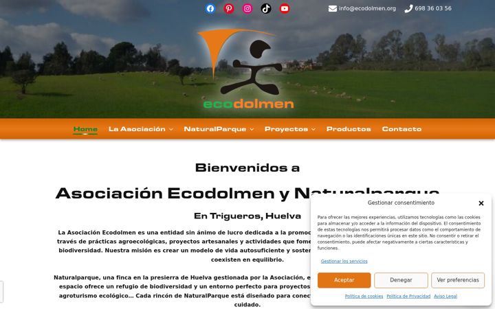 Screenshot of ecodolmen.org