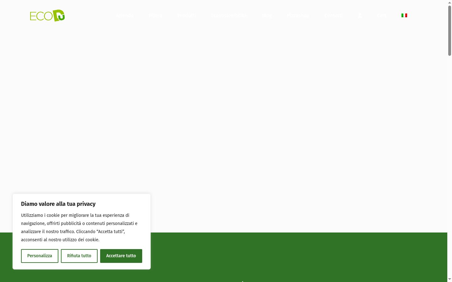 Captura de pantalla del banner de consentimiento mostrado antes de cualquier interacción