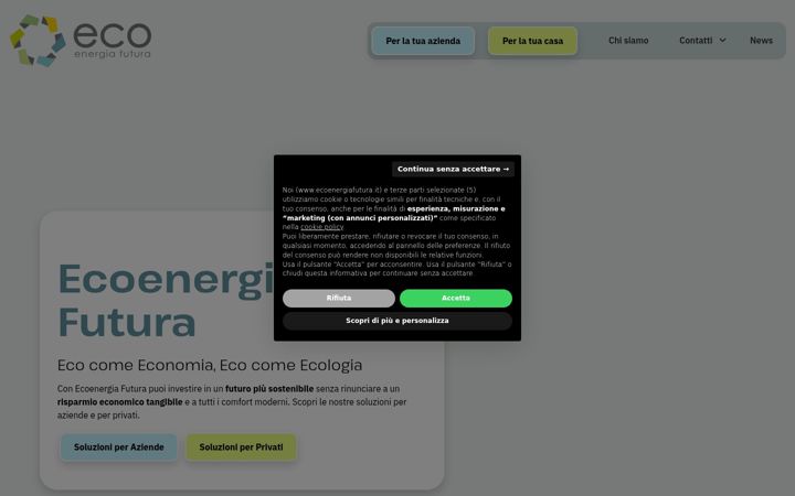 Screenshot of ecoenergiafutura.it