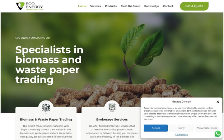 Screenshot of ecoenergyconsulting.co.uk