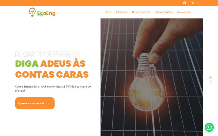 Screenshot of ecoengsolucoes.com
