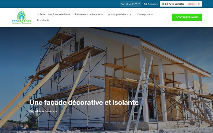 Screenshot of ecofacades-besancon.fr