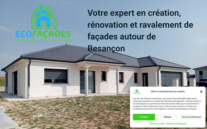 Screenshot of ecofacadesbesancon.fr