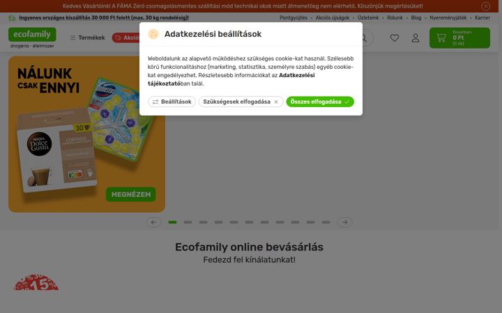 Screenshot of ecofamily.hu