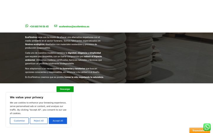 Screenshot of ecoferetros.es