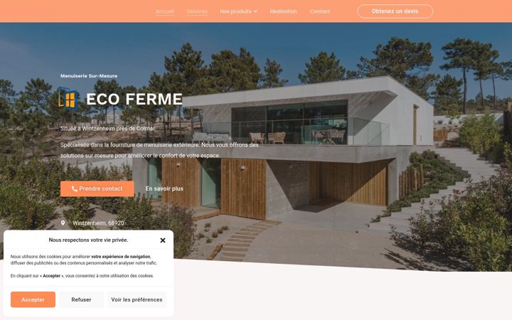 Screenshot of ecoferme.fr
