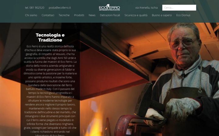 Captura de pantalla de ecoferro.it