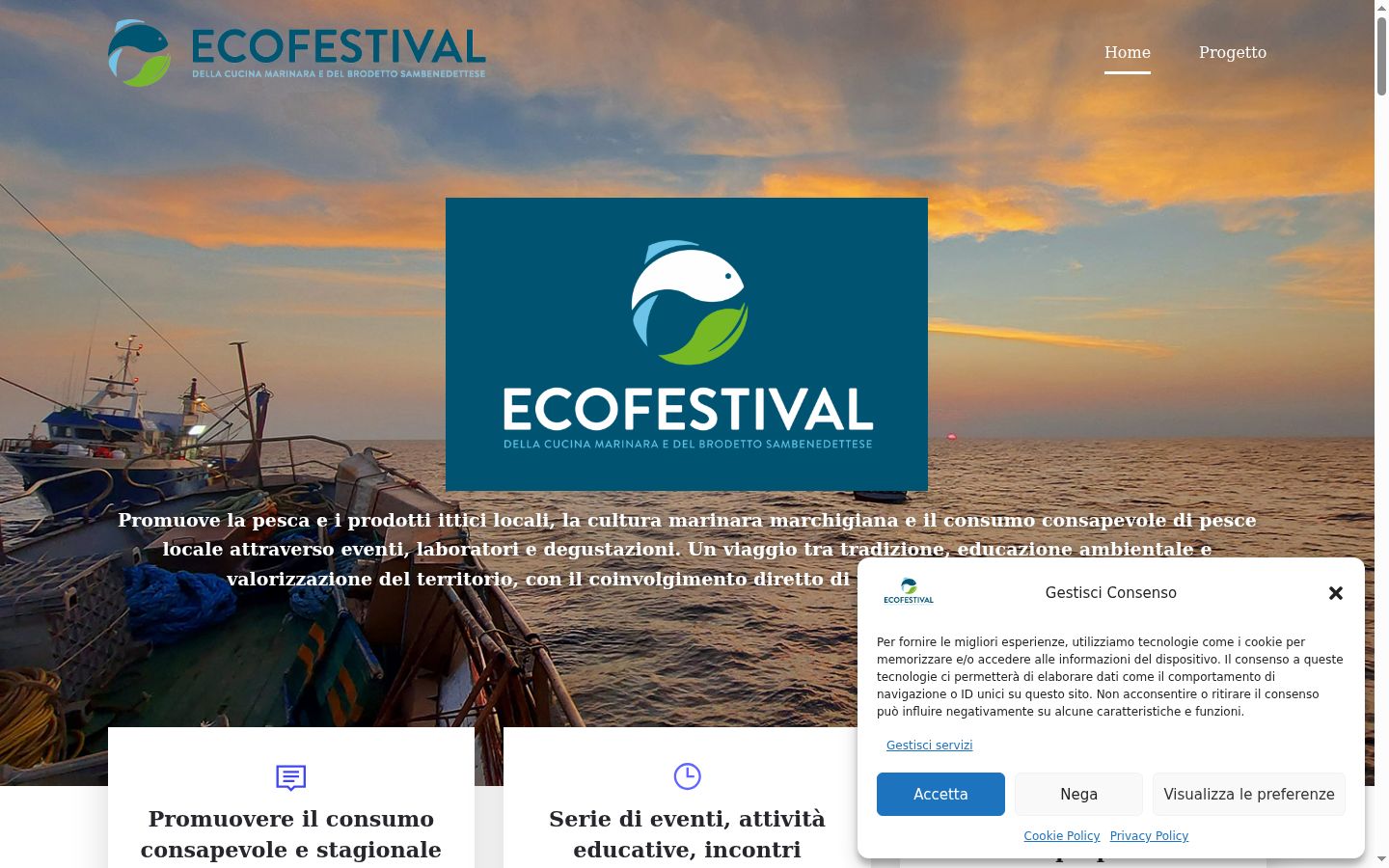 Captura de ecrã do banner de consentimento apresentado antes de qualquer interação