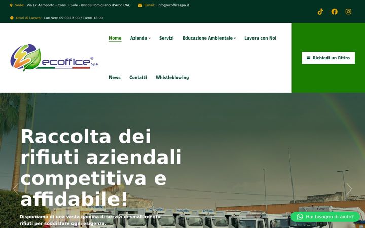 Captura de pantalla de ecofficespa.it