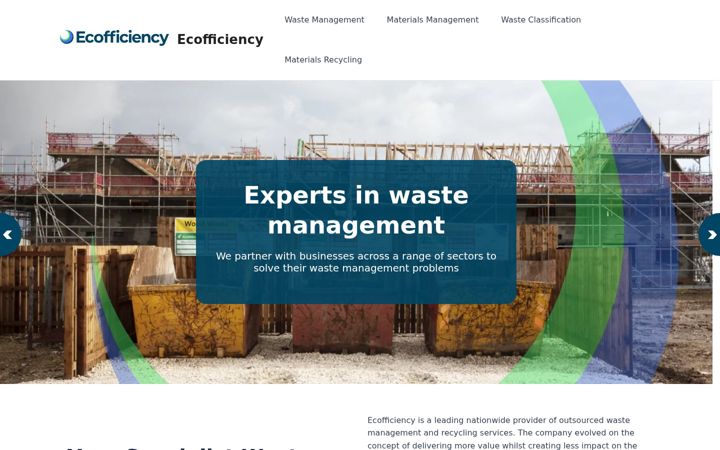 Screenshot of ecofficiency.co.uk