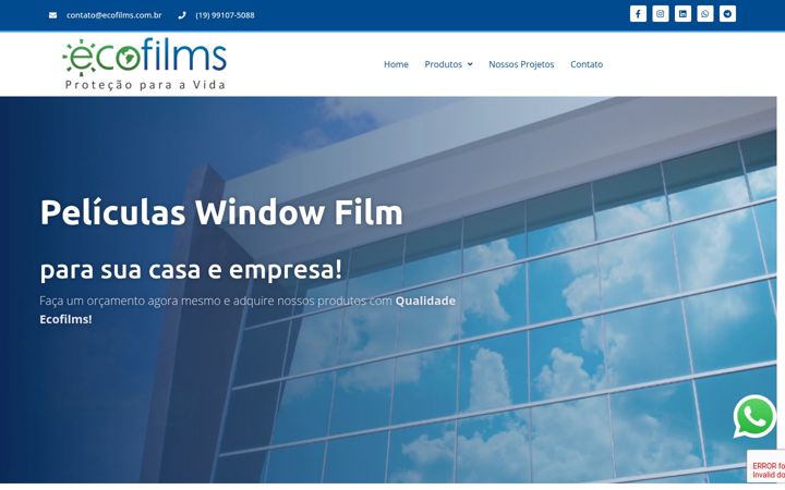 Screenshot of ecofilms.com.br