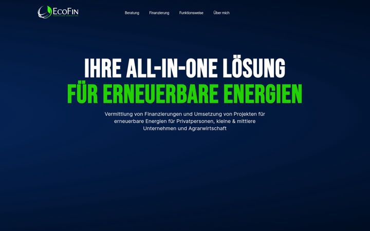 Screenshot of ecofin.finance