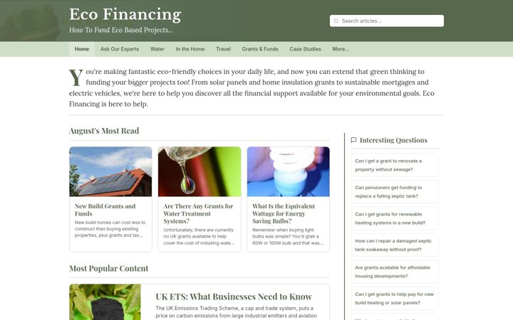 Screenshot of ecofinancing.co.uk