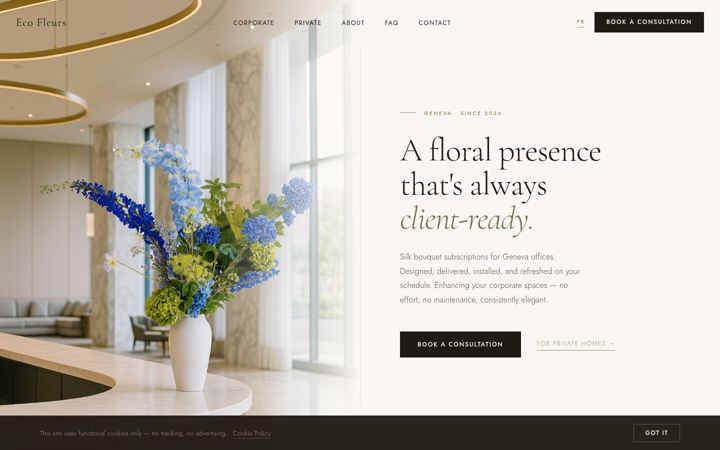 Screenshot of ecofleurs.ch