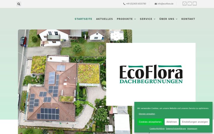 Screenshot του ecoflora.de