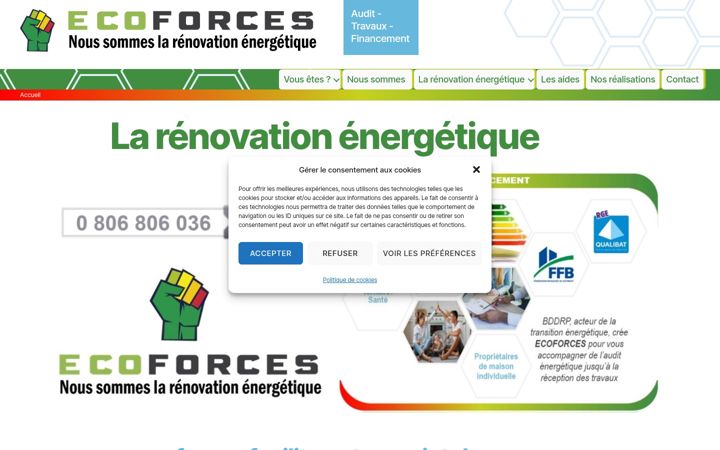 Screenshot of ecoforces.fr