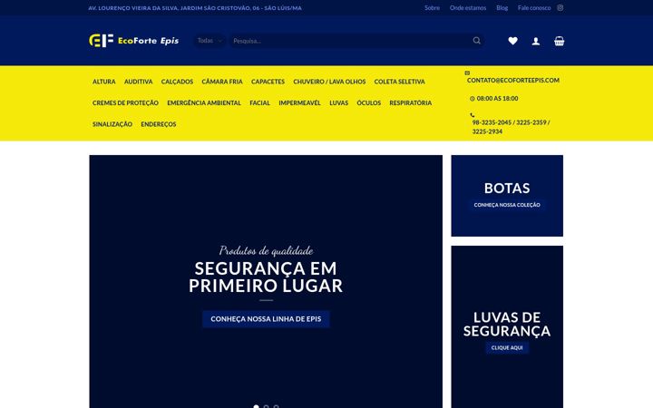 Screenshot of ecoforteepis.com.br