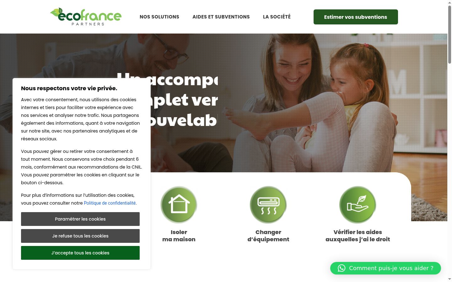 Sutikimo reklamjuostės, rodytos prieš bet kokią sąveiką, ekrano kopija