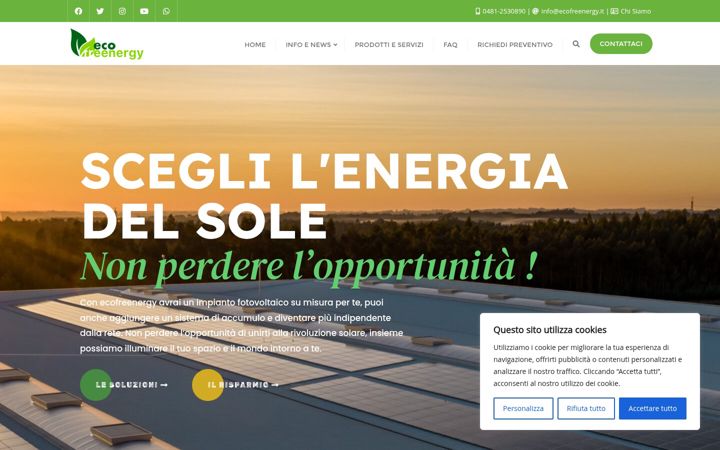 Captura de pantalla de ecofreenergy.it