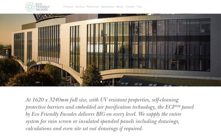 Screenshot of ecofriendlyfacades.co.uk