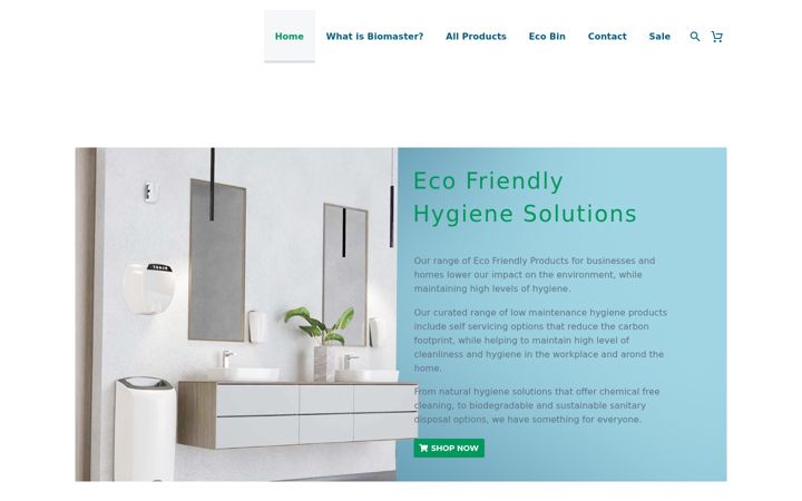 Screenshot of ecofriendlyhygienesolutions.com.au