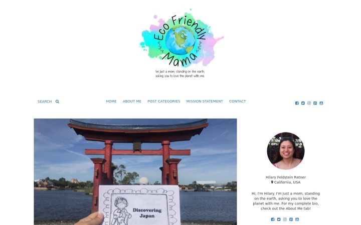 Screenshot of ecofriendlymama.com