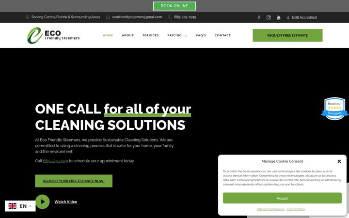 Screenshot of ecofriendlysteemers.com