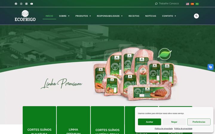 Skärmbild av ecofrigo.com.br