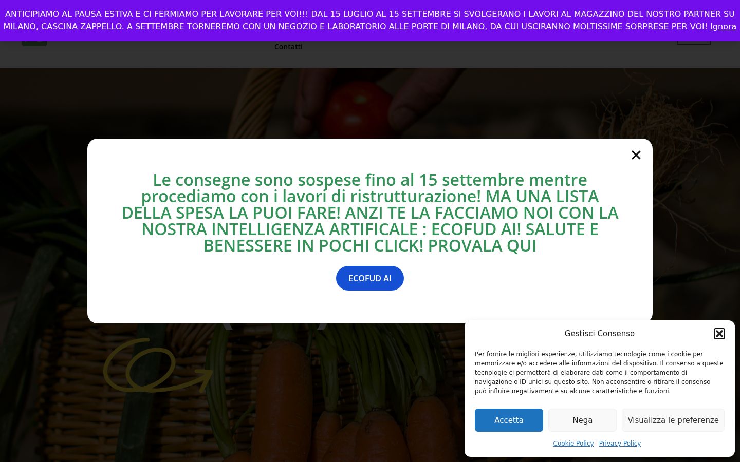 Captura de pantalla del banner de consentimiento mostrado antes de cualquier interacción