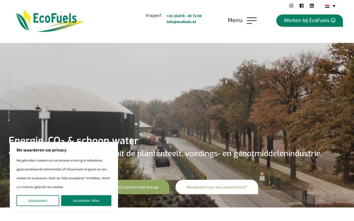 Screenshot ta' ecofuels.nl