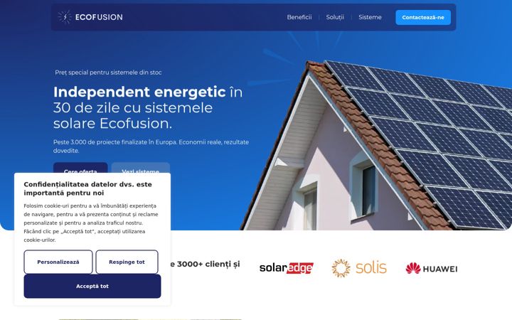Screenshot of ecofusion.ro