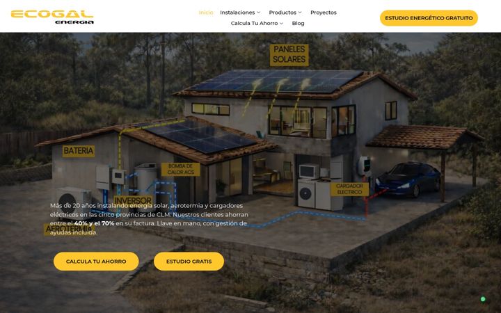 Skjermbilde av ecogalenergia.es