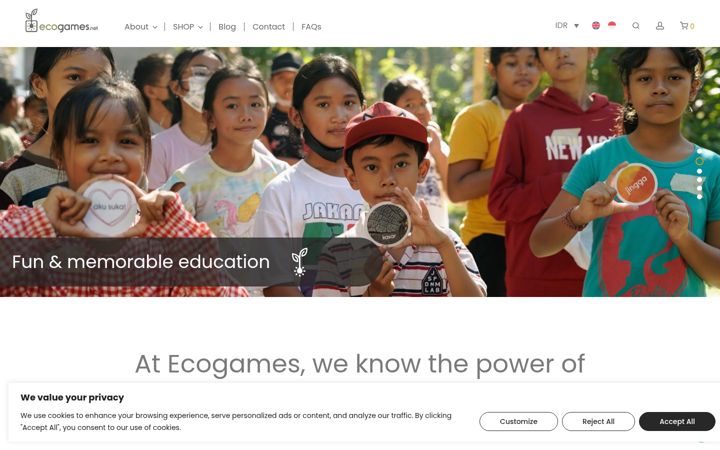 Captură de ecran a ecogames.net