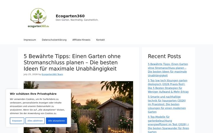 Screenshot του ecogarten360.de