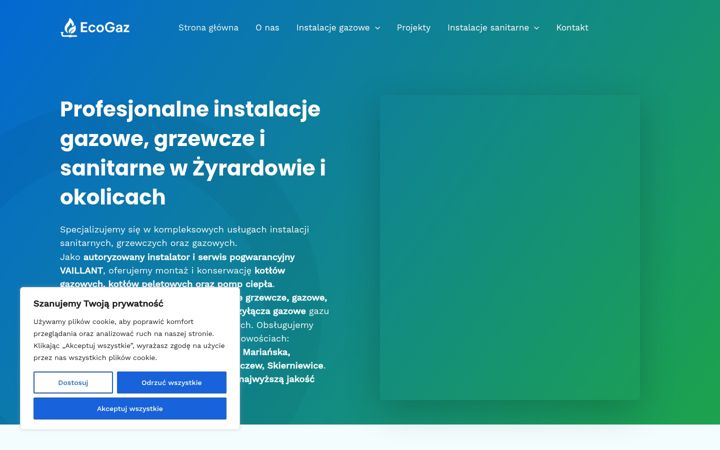 Captura de ecrã de ecogaz.pl