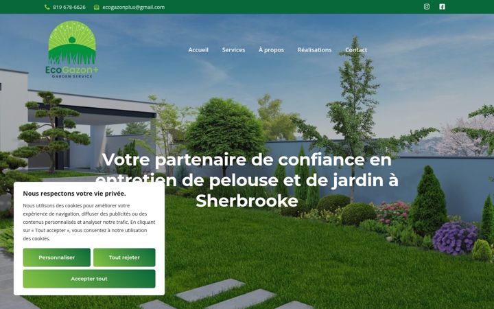 Zrzut ekranu ecogazonplus.ca