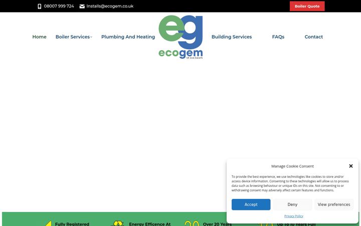 Screenshot of ecogem.co.uk