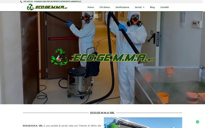 Captura de pantalla de ecogemma.it
