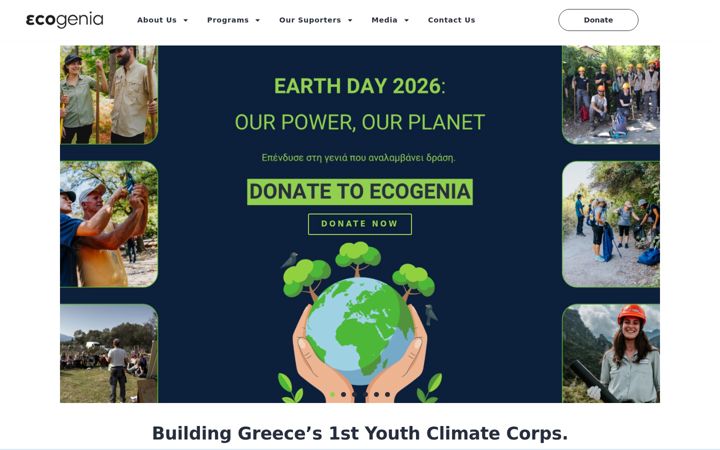 Snímek obrazovky ecogenia.org
