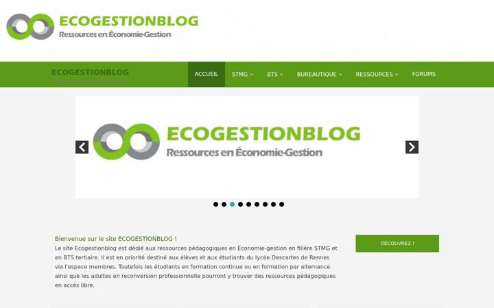 Zrzut ekranu ecogestionblog.fr