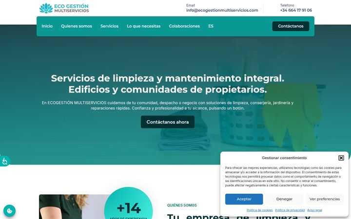 Screenshot of ecogestionmultiservicios.com