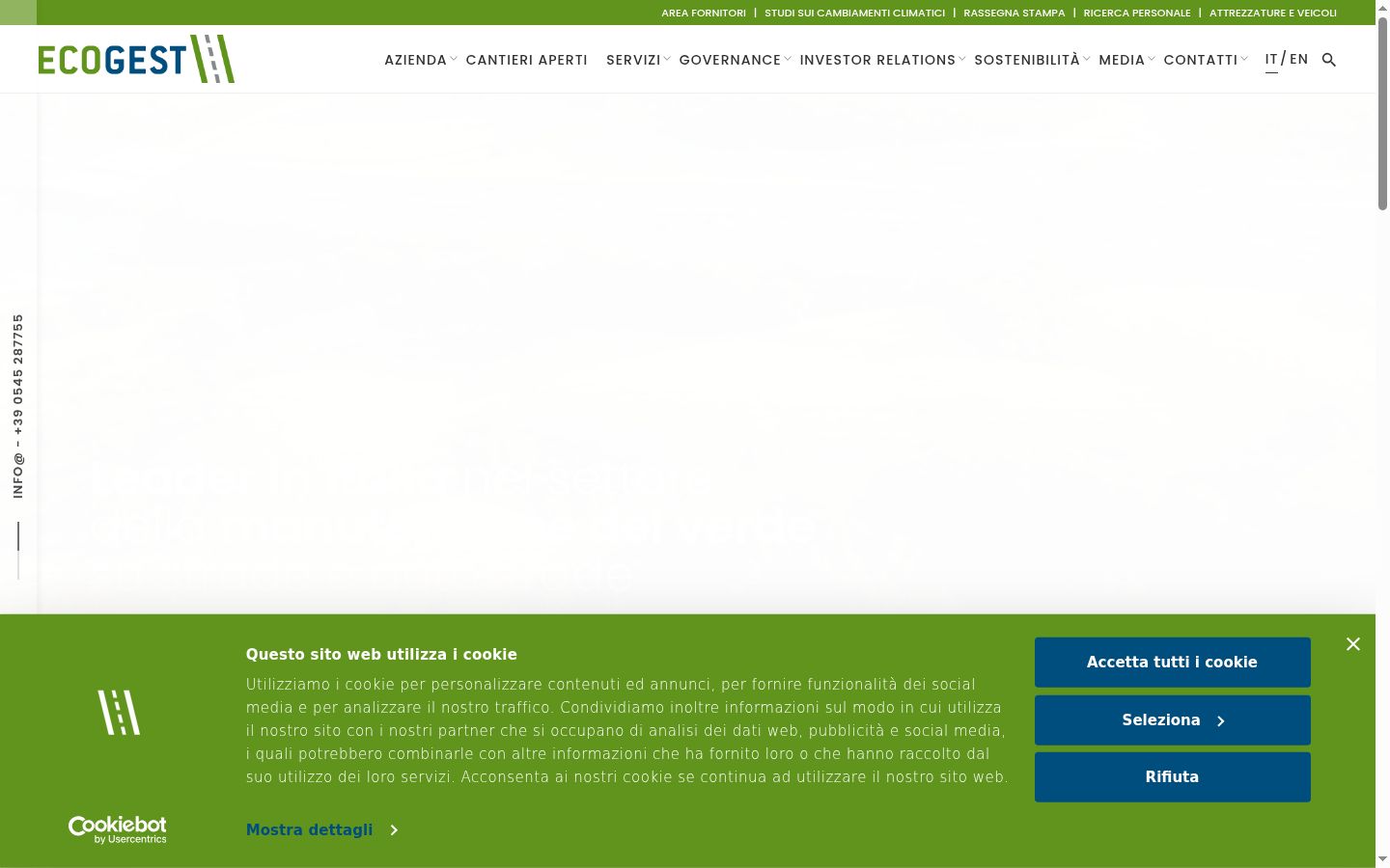 Captura de pantalla del banner de consentimiento mostrado antes de cualquier interacción