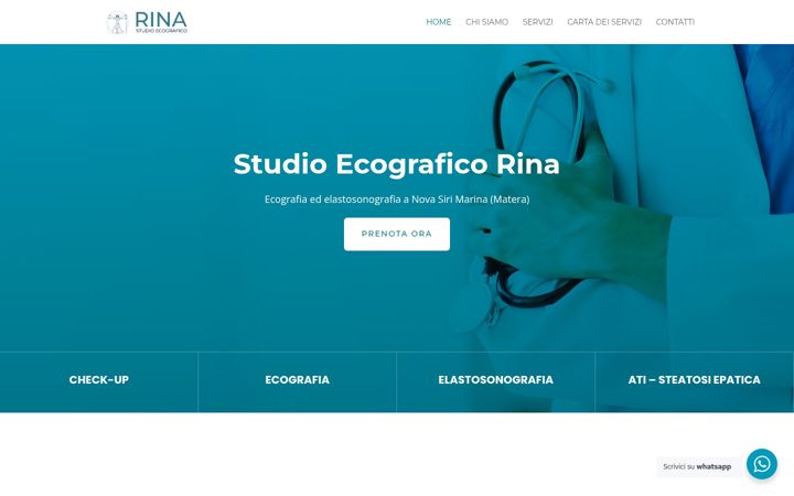 Screenshot of ecografiarina.it