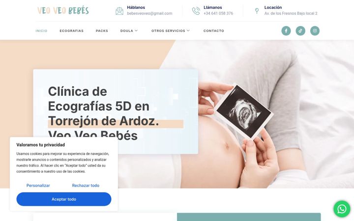 Skjermbilde av ecografias5dveoveobebes.es