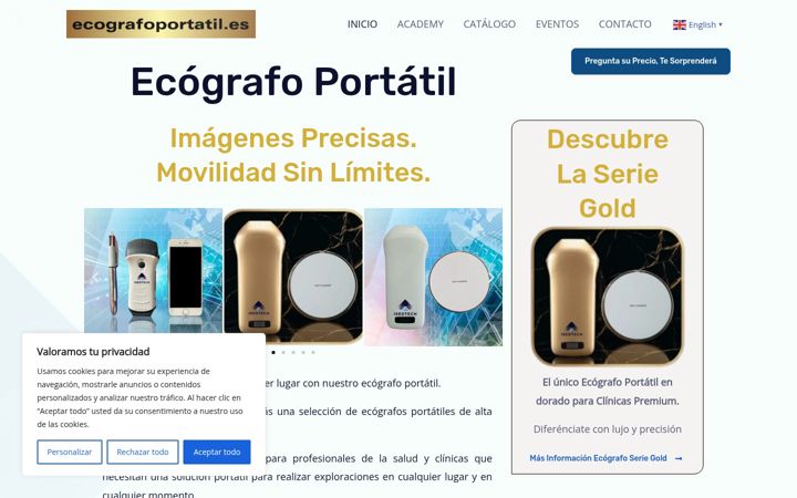 Skjermbilde av ecografoportatil.es