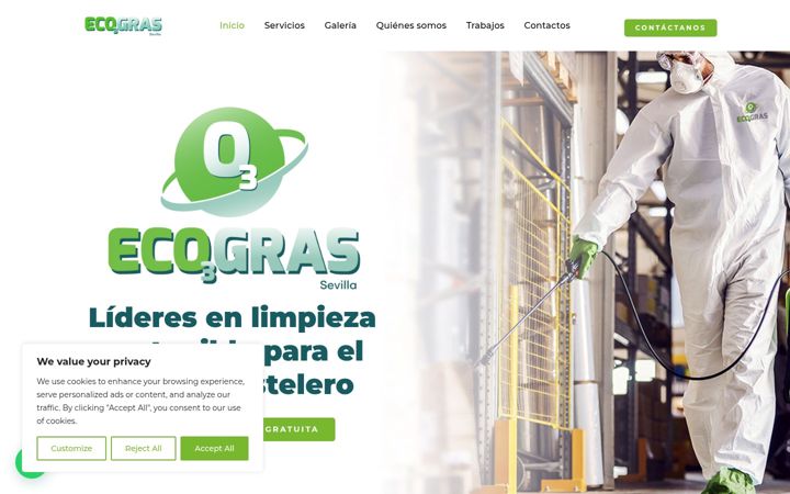 Screenshot of ecogras.green