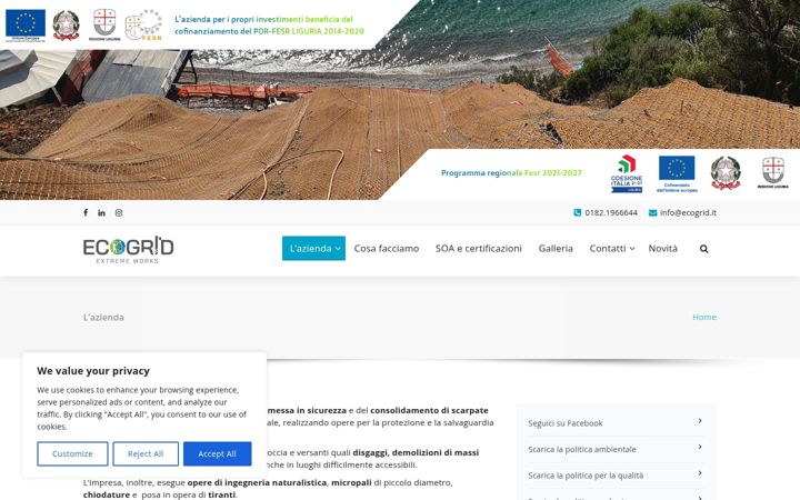 Screenshot of ecogrid.it