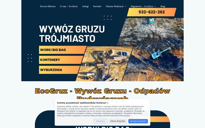 Screenshot of ecogruz.pl