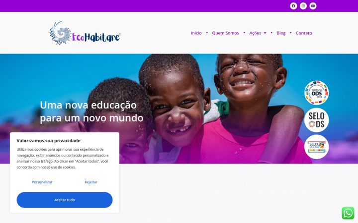 Screenshot of ecohabitare.com.br